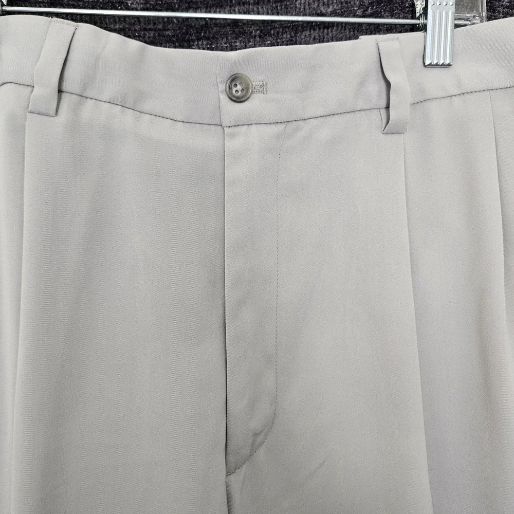 Axcess Dress Pants Men's 38x30 Light Tan Double Pleated Slacks/Business